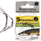 Pavadėliai SPINWAL Surfstrand Leader 1x19 2pcs