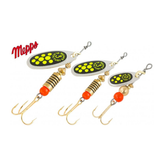 Sukriukė MEPPS Black Fury Silver/Chartreuse Dot