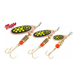 Sukriukė MEPPS Black Fury Copper/Chartreuse Dots