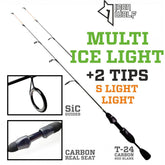 Universali IRON WOLF Multi Ice Žieminė Meškerė,2 Viršūnėlės,75cm